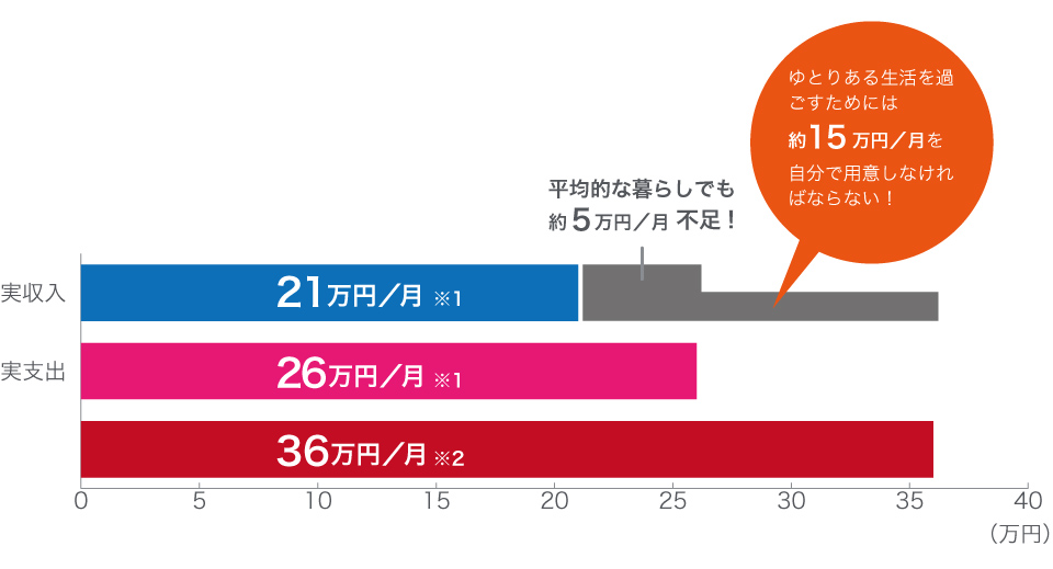 年金のグラフ